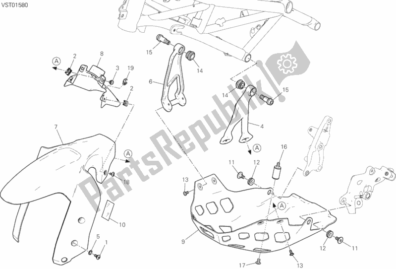 Toutes les pièces pour le 34b - Carénage du Ducati Multistrada 1200 Enduro Thailand 2016